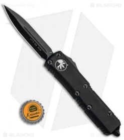 Microtech UTX-85 D/E OTF Automatic Knife Black Tactical (3.125" Black) 232-1DLCT -Microtech Microtech UTX 85 D E OTF Automatic Knife Black Tactical Black 232 1DLCT BHQ 107737 kp cap jr