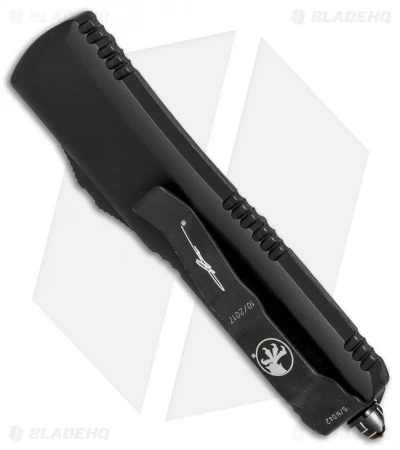 Microtech UTX-85 D/E OTF Automatic Knife CF W/ Copper HW (3.1" Damascus) 4 Microtech UTX-85 D/E OTF Automatic Knife CF W/ Copper HW (3.1" Damascus) - Image 2