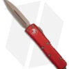 Microtech UTX-85 D/E OTF Automatic Knife Red (3.125" Bronze) 232-13RD -Microtech Microtech UTX 85 DE OTF AK Red 3in Bronzed BHQ 181685 td