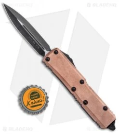 Microtech UTX-85 D/E OTF Automatic Knife Copper (3.125" Black) 232-1CP -Microtech Microtech UTX 85 DE OTF Auto Copper Black 232 1CP BHQ 95399 jr bottlecap