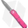 Microtech UTX-85 D/E OTF Automatic Knife Distressed Pink (3.1" Apocalyptic)