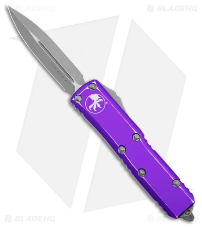 Microtech UTX-85 D/E OTF Automatic Knife Distressed Purple (3.1" Apocalyptic SW) 3 Microtech UTX-85 D/E OTF Automatic Knife Distressed Purple (3.1" Apocalyptic SW)