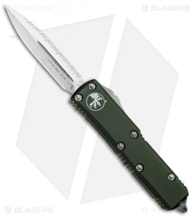 Microtech UTX-85 D/E OTF Automatic Knife OD Green (3.125" Satin Full Serr) 3 Microtech UTX-85 D/E OTF Automatic Knife OD Green (3.125" Satin Full Serr)
