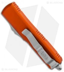 Microtech UTX-85 D/E OTF Automatic Knife Orange (3.125" Satin) 232-4OR -Microtech Microtech UTX 85 DE OTF Auto Orange Satin 232 4OR BHQ 93003 jr side