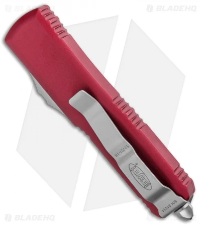 Microtech UTX-85 D/E OTF Automatic Knife Red (3.125" Satin) 232-4RD 5 Microtech UTX-85 D/E OTF Automatic Knife Red (3.125" Satin) 232-4RD - Image 3