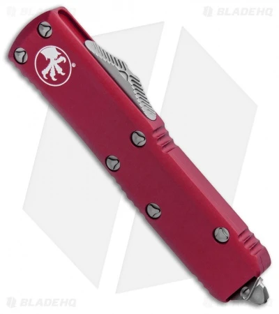 Microtech UTX-85 D/E OTF Automatic Knife Red (3.125" Satin) 232-4RD 4 Microtech UTX-85 D/E OTF Automatic Knife Red (3.125" Satin) 232-4RD - Image 2