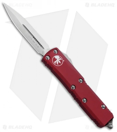 Microtech UTX-85 D/E OTF Automatic Knife Red (3.125" Satin) 232-4RD 3 Microtech UTX-85 D/E OTF Automatic Knife Red (3.125" Satin) 232-4RD