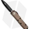 Microtech UTX-85 D/E OTF Automatic Knife Tan (3.125" Black) 232-1TA -Microtech Microtech UTX 85 DE OTF Auto Tan Black 232 1TA BHQ 81508 jr 1