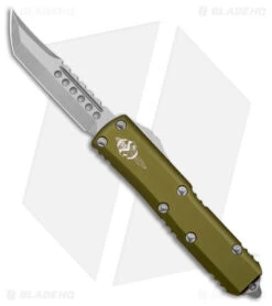 Microtech UTX-85 Hellhound Signature Series OTF Automatic Knife OD Green (3" SW)
