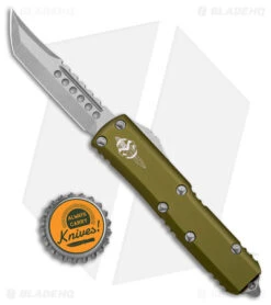 Microtech UTX-85 Hellhound Signature Series OTF Automatic Knife OD Green (3" SW) -Microtech Microtech UTX 85 Hellhound Signature Series OTF Auto OD Green SW BHQ 179048 jr bottlecap