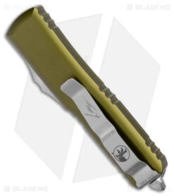 Microtech UTX-85 Hellhound Signature Series OTF Automatic Knife OD Green (3" SW) -Microtech Microtech UTX 85 Hellhound Signature Series OTF Auto OD Green SW BHQ 179048 jr side