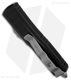 Microtech UTX-85 II Spartan OTF Automatic Knife Black (3.1" Apocalyptic) -Microtech Microtech UTX 85 II Spartan OTF AK Black 3in Apocalyptic BHQ 175397 td side