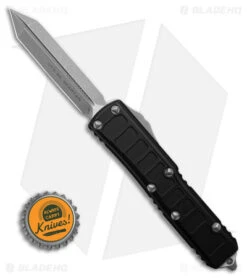 Microtech UTX-85 II Spartan OTF Automatic Knife Black (3.1" Apocalyptic) -Microtech Microtech UTX 85 II Spartan OTF AK Black 3in Apocalyptic BHQ 175397 td size