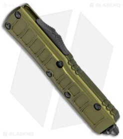 Microtech UTX-85 II T/E Signature Series Tanto OTF Knife OD Green (3" Two-Tone) -Microtech Microtech UTX 85 II TE Signature Series Tanto OTF OD Green TT BHQ 146590 jr spine