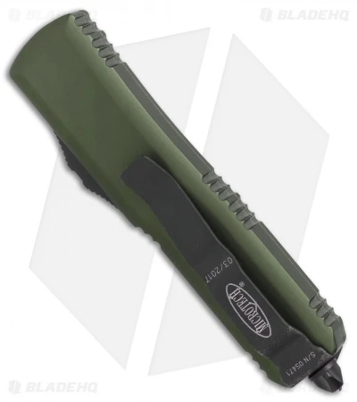 Microtech UTX-85 S/E OTF Automatic Knife OD Green (3.125" Black Serr) 231-2OD 5 Microtech UTX-85 S/E OTF Automatic Knife OD Green (3.125" Black Serr) 231-2OD - Image 3