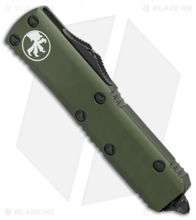 Microtech UTX-85 S/E OTF Automatic Knife OD Green (3.125" Black Serr) 231-2OD 4 Microtech UTX-85 S/E OTF Automatic Knife OD Green (3.125" Black Serr) 231-2OD - Image 2