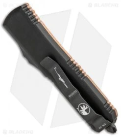 Microtech UTX-85 S/E OTF Automatic Knife Copper (3.125" Black) -Microtech Microtech UTX 85 SE OTF Auto Copper Black 231 1CP BHQ 94739 jr side