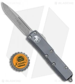 Microtech UTX-85 S/E OTF Automatic Knife Gray (3.125" Apocalyptic) -Microtech Microtech UTX 85 SE OTF Auto Gray Apocalyptic BHQ 74107 jr bottlecap