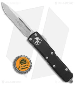 Microtech UTX-85 Drop Point S/E OTF Automatic Knife (3.1" Stonewash) 231-10 -Microtech Microtech UTX 85 SE OTF Auto SW BHQ 6857 jr bottlecap