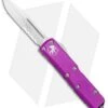 Microtech UTX-85 S/E OTF Automatic Knife Violet (3.125" Satin Serr)