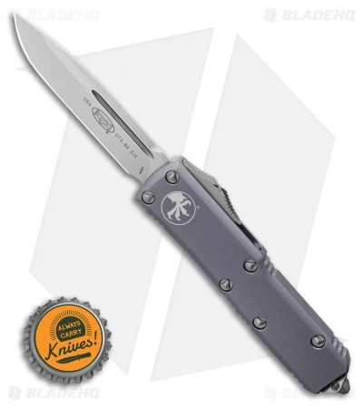 Microtech UTX-85 S/E OTF Automatic Knife Gray (3.125" Stonewash) 231-10GY 6 Microtech UTX-85 S/E OTF Automatic Knife Gray (3.125" Stonewash) 231-10GY - Image 4