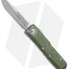 Microtech UTX-85 S/E OTF Automatic Knife OD Green (3.125" Stonewash Serr) -Microtech Microtech UTX 85 SE OTF OD Green SW Serr 231 11OD BHQ 72340 jr
