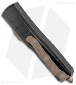Microtech UTX-85 II Signature Series Drop Point OTF Black (3.1" Bronze Apoc) -Microtech Microtech UTX 85 SE Signature Series Auto Black Bronze 231II 13APS BHQ 137104 jr side