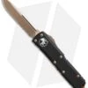 Microtech UTX-85 S/E OTF Automatic Knife Black (3.1" Bronze Serr) -Microtech Microtech UTX 85 SE black bronze serr BHQ 75684 er