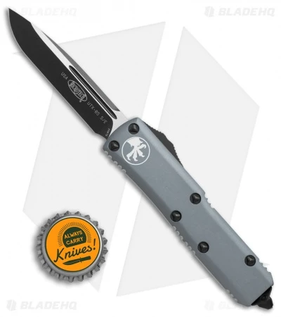Microtech UTX-85 S/E OTF Automatic Knife Gray (3.125" Black) 231-1GY 6 Microtech UTX-85 S/E OTF Automatic Knife Gray (3.125" Black) 231-1GY - Image 4