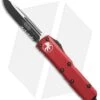 Microtech UTX-85 S/E OTF Automatic Knife Red (3.125" Black Serr) 231-2RD -Microtech Microtech UTX 85 SE red black serr 231 2RD BHQ 69049 er