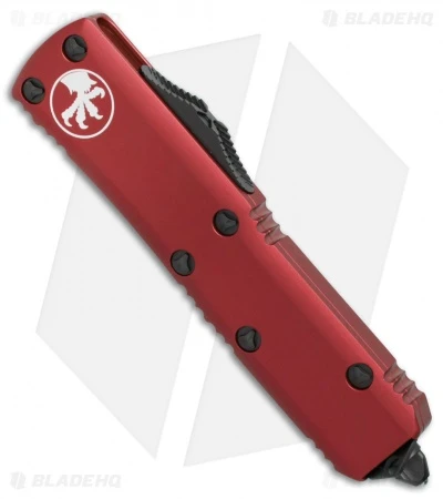 Microtech UTX-85 S/E OTF Automatic Knife Red (3.125" Black Serr) 231-2RD 4 Microtech UTX-85 S/E OTF Automatic Knife Red (3.125" Black Serr) 231-2RD - Image 2