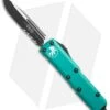 Microtech UTX-85 S/E OTF Automatic Knife Turquoise (3.125" Black Serr) 231-2TQ -Microtech Microtech UTX 85 SE turquoise black serr 231 2TQ BHQ 69051 er