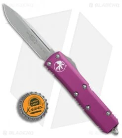 Microtech UTX-85 S/E OTF Automatic Knife Violet (3.125" Apocalyptic) 231-10APVI -Microtech Microtech UTX 85 SE violet apocalyptic BHQ 74305 er bottlecap 2