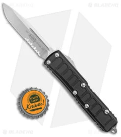 Microtech UTX-85 II Signature Series S/E OTF Automatic Black (3.1" Satin Serr) 9 Microtech UTX-85 II Signature Series S/E OTF Automatic Black (3.1" Satin Serr) -Microtech Microtech UTX 85 SS SE OTF Auto Black Satin Partial Serr BHQ 141937 jr bottlecap