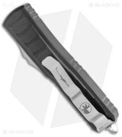 Microtech UTX-85 II Signature Series S/E OTF Automatic Black (3.1" Satin Serr) 8 Microtech UTX-85 II Signature Series S/E OTF Automatic Black (3.1" Satin Serr) -Microtech Microtech UTX 85 SS SE OTF Auto Black Satin Partial Serr BHQ 141937 jr side