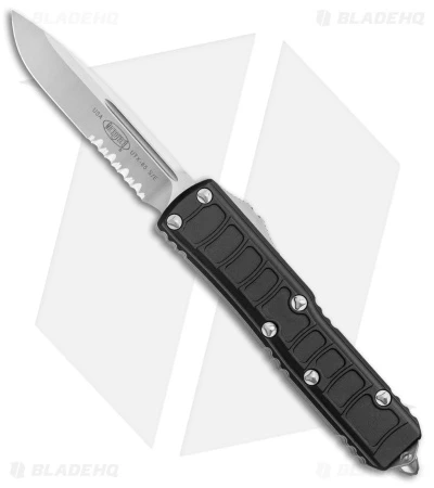 Microtech UTX-85 II Signature Series S/E OTF Automatic Black (3.1" Satin Serr) 3 Microtech UTX-85 II Signature Series S/E OTF Automatic Black (3.1" Satin Serr)