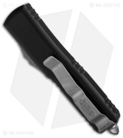 Microtech UTX-85 Spartan OTF Automatic Knife Black (3.1" Apocalyptic) -Microtech Microtech UTX 85 Spartan OTF AK Black 3in Apocalyptic BHQ 178482 td side