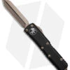Microtech UTX-85 Spartan OTF Automatic Knife Black (3.1" Bronze) -Microtech Microtech UTX 85 Spartan OTF AK Black 3in Bronze BHQ 178483 td