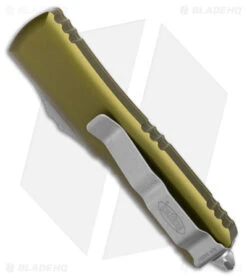 Microtech UTX-85 Spartan OTF Automatic Knife OD Green (3.1" Apocalyptic) -Microtech Microtech UTX 85 Spartan OTF Auto OD Green Apocalyptic BHQ 176952 jr side