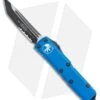 Microtech UTX-85 T/E OTF Automatic Knife Blue (3.125" Black Serr) 233-2 BL -Microtech Microtech UTX 85 TE Black Partial Serration Blue 233 2BL BHQ 111313 jr