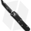 Microtech UTX-85 T/E OTF Automatic Knife (3.125" Black) 233-1 -Microtech Microtech UTX 85 TE OTF Auto Black 233 1 BHQ 88779 jr 1