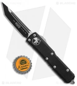 Microtech UTX-85 T/E OTF Automatic Knife (3.125" Black) 233-1 -Microtech Microtech UTX 85 TE OTF Auto Black 233 1 BHQ 88779 jr bottlecap 2 1