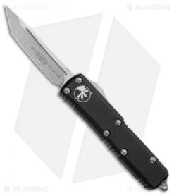 Microtech UTX-85 T/E OTF Automatic Knife Black (3.125" Stonewash) 233-10