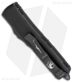 Microtech UTX-85 T/E OTF Automatic Knife CF W/ Copper HW (3.125" Damascus) -Microtech Microtech UTX 85 TE OTF Auto CF Copper HW Damascus BHQ 79635 jr side