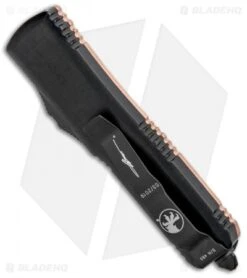 Microtech UTX-85 T/E OTF Automatic Knife Copper (3.125" Black) 233-1CP -Microtech Microtech UTX 85 TE OTF Auto Copper Black 233 1CP BHQ 96658 jr side