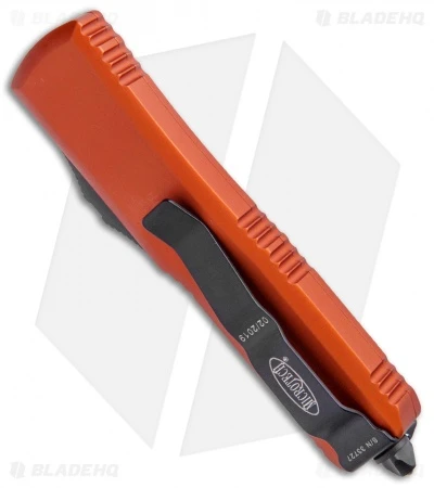 Microtech UTX-85 T/E OTF Automatic Knife Orange CC (3.125" Black) 233-1OR 5 Microtech UTX-85 T/E OTF Automatic Knife Orange CC (3.125" Black) 233-1OR - Image 3