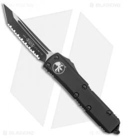Microtech UTX-85 T/E OTF Automatic Knife Tactical (3.125" Black Full Serr)