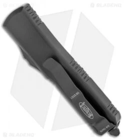 Microtech UTX-85 T/E OTF Automatic Knife Tactical (3.125" Black Full Serr) -Microtech Microtech UTX 85 TE Tactical Full Serr 233 3T BHQ 135909 jr side