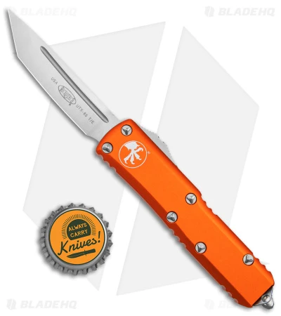 Microtech UTX-85 T/E OTF Automatic Knife Orange (3.125" Satin) 6 Microtech UTX-85 T/E OTF Automatic Knife Orange (3.125" Satin) - Image 4