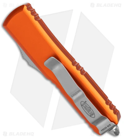 Microtech UTX-85 T/E OTF Automatic Knife Orange (3.125" Satin) 5 Microtech UTX-85 T/E OTF Automatic Knife Orange (3.125" Satin) - Image 3